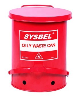 油渍废弃物防火垃圾桶(14加仑/52.9升)