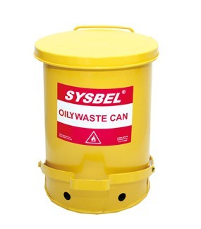油渍废弃物防火垃圾桶(6加仑/22.6升) 